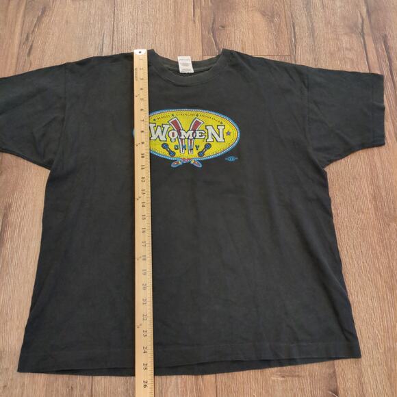 VTG Women Only Ladies Size Large Beauty Strength Endurance Single Stitch 90s - Picture 5 of 8